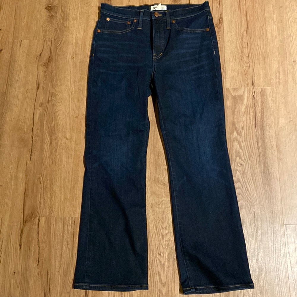 Madewell cami denim boot in dark wash